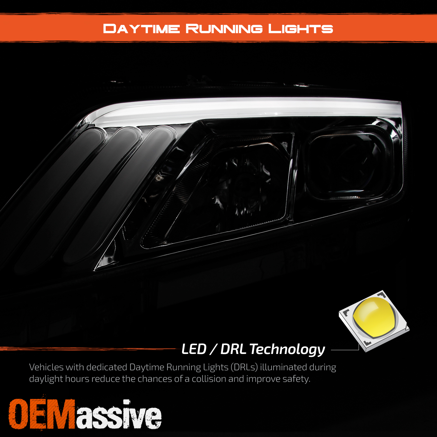 1012 Ford Fusion Projector Headlights w/LED Sequential Turn Signal 20102012 eBay